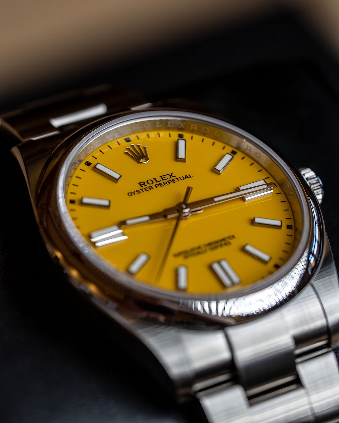 Rolex Oyster Perpetual – Yellow Dial